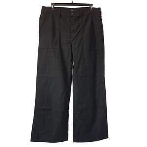 J. Crew Tall Camp Pocket Wide Leg Pant Womens Size‎ T34 Black NWT $118 CI938